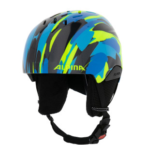 Шлем Alpina Pizi neon-blue/green gloss 