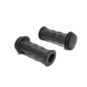 Ручки на руль AUTHOR 8-33455015 детские AGR Junior 15 102мм Blk резин. с торц. защитой  черные 