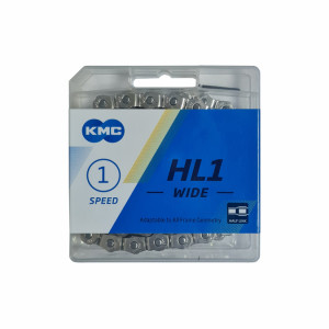 Цепь KMC HL1 WIDE 112L, в торг.уп., серебристый 
