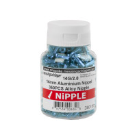 Спиц./ниппеля CNSPOKE 5-280167 для спиц 14G (2мм) АЛЮМИНИЙ 12мм СИНИЙ АНОДИРОВАННЫЙ 350шт в банке