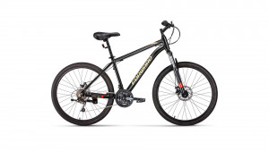 Велосипед Forward Hardi 26 2.0 disc черный/желтый рама: 17&quot; (2021) 
