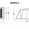 Палатка Trek Planet Tampa 4 - Палатка Trek Planet Tampa 4