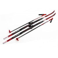 Комплект беговых лыж Brados 75 мм - 150 Step S5 Sport JR Red