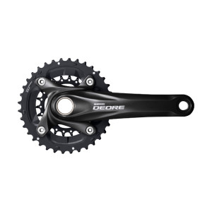 Система Shimano Deore, M617, 175мм, ин.вал, 38/24T без каретк., черн (2021) 