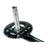 Система Shimano Deore, M617, 175мм, ин.вал, 38/24T без каретк., черн (2021) - Система Shimano Deore, M617, 175мм, ин.вал, 38/24T без каретк., черн (2021)