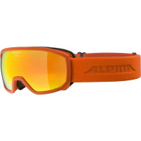 Очки горнолыжные Alpina Scarabeo Jr Q-Lite Pumpkin Matt/Q-Lite Red Sph. S2 (2024)
