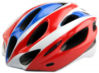 Шлем защитный Stels MV-26 (in-mold) красно-бело-черный