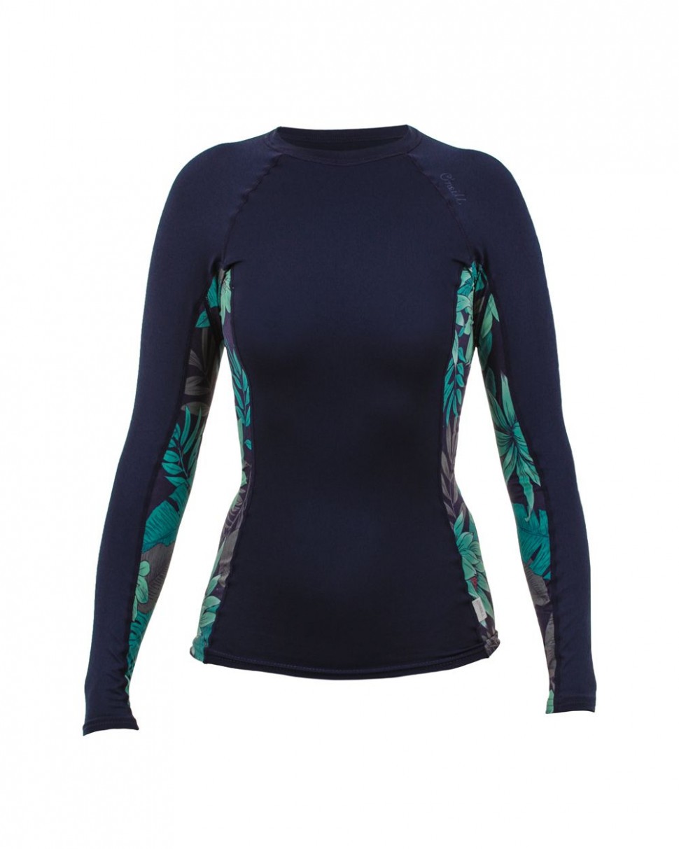 Гидромайка женская длинный рукав O'Neill WMS SIDE PRINT L/S RASH GUARD ...