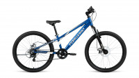 Велосипед Forward RISE 24 2.0 disc синий\белый (2021)