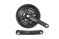 Система PROWHEEL TY-CM99*175mm, (48/38/28) AL-6061-T6, CHAINLINE:48.5, под квадрат 124.5,черный (2022)