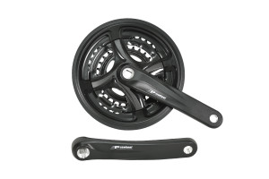 Система PROWHEEL TY-CM99*175mm, (48/38/28) AL-6061-T6, CHAINLINE:48.5, под квадрат 124.5,черный (2022) 