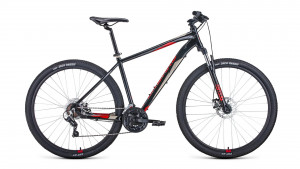 Велосипед Forward APACHE 29 2.0 disc черный/красный Рама: 17&quot; (2021) 