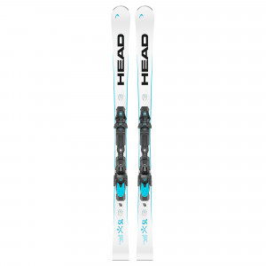 Горные лыжи Head WC Rebels e-SL SW RP EVO 14 white/speedblue + креп. FF 11 GW Brake 85 [D] (2025) 