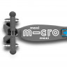 Самокат Micro Maxi Deluxe LED складной серый - Самокат Micro Maxi Deluxe LED складной серый