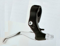 Ручка тормоза Stels BLF-202 под 2,5 пальца, алюм., чёрно-серебристый
