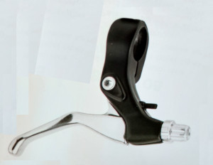 Ручка тормоза Stels BLF-202 под 2,5 пальца, алюм., чёрно-серебристый 