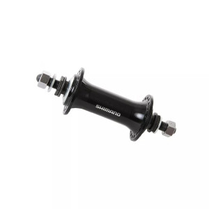 Втулка передняя Shimano TX500, 32 отверстия, v-brake, гайки, черный 