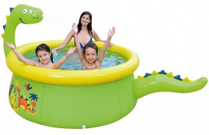 Бассейн надувной детский JILONG Dinosaur 3D Spray Pool (175x62) 