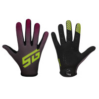 Перчатки полноразмерные STG Sens Skin, размер XS (черный/бордовый)