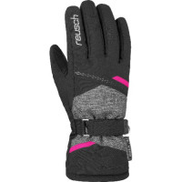 Перчатки горнолыжные REUSCH Hannah R-Tex Xt Black/Black Melange/Pink Glo