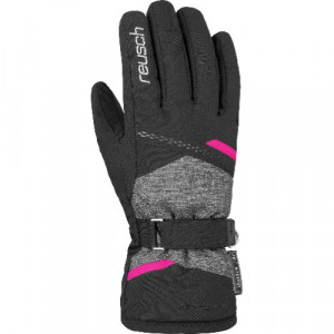 Перчатки горнолыжные REUSCH Hannah R-Tex Xt Black/Black Melange/Pink Glo 