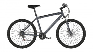 Велосипед Stark Respect 26.1 D Microshift серый/черный Рама: 16&quot; (2022) 