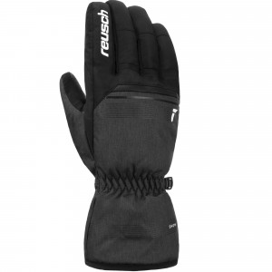 Перчатки горнолыжные Reusch Snow King black/black melange 