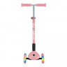 Трехколесный самокат Globber Primo Foldable Lights пастельно-розовый (432-211-3) - Трехколесный самокат Globber Primo Foldable Lights пастельно-розовый (432-211-3)
