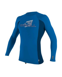 Гидромайка детская длинный рукав O'Neill YOUTH PREMIUM SKINS L/S RASH GUARD Blue/DarkBlue 4174 GA6