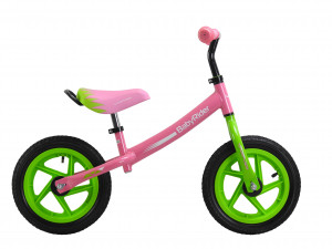 Беговел Wind BabyRider 12&quot; зелено-розовый (2022) 