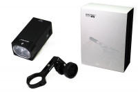 Фонарь передний GACIRON V7D-1600 1600lm, 1 диод, 4 режима, Li-аккум, USB, крепление H10, алюминий черный (2022)