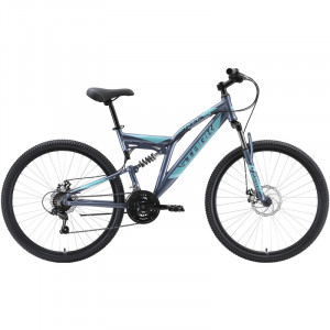 Велосипед Stark Jumper 27.1 FS D серый/мятный/зеленый Рама: 16&quot; (2023) 