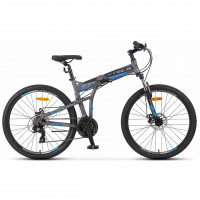 Велосипед Stels Launch-970 MD 26" Z010 (м) серый/синий рама: 19" (2025)