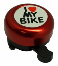 Звонок I love my bike красный