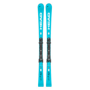Горные лыжи Head WC Rebels e-SL Pro SW RP WCR 14 + креп. FF 14 GW Brake 85 [D] speedblue (2025) 