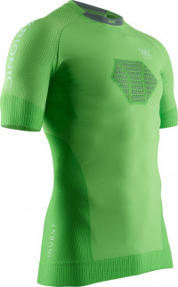 Футболка X-BIONIC INVENT 4.0 RUNNING SHIRT SH SL AMAZONAS GREEN/ANTHRACITE MEN