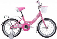 Велосипед NOVATRACK GIRLISH LINE 16", розовый (2019)