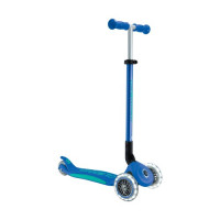 Трехколесный самокат Globber Elite Lights синий