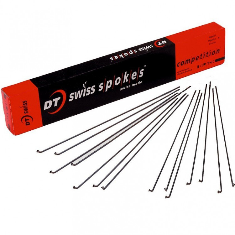 Спицы DT Swiss Competition черные тянутые 2,0/1,8мм 258 мм купить со ...