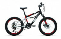 Велосипед Altair MTB FS 20 disc 6-ск чёрный/красный (2021)