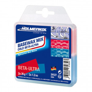 Набор парафинов Holmenkol Basewax Mix Cold Beta-Ultra red/blue (24127) 
