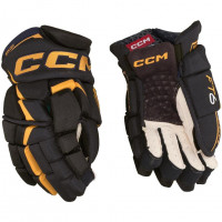 Перчатки CCM JetSpeed FT6 Pro SR black/sunflower Перчатки CCM JetSpeed FT6 Pro SR black/sunflower