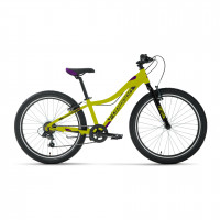 Велосипед Forward Twister 24 1.0 зеленый/фиолетовый рама: 12" (2023)