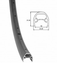 Обод Stels 27.5"x1.5" HLQC-29A 14Gx32Н алюминиевый двойной чёрно-зелёный