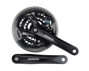 Система Shimano Acera, M361, 170мм, Кв, 48/38/28T, защ, черн 