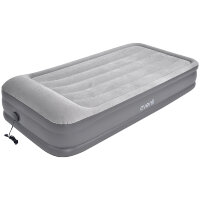  Кровать со встроенным эл. насосом JILONG HIGH RAISED TWIN 195x94x38 светло-серый