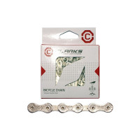 Цепь CLARKS 3-131 .C9 1/2"x11/128" 116зв. хромир. покрыт. с замком в коробке 9скор. Цепь CLARKS 3-131 .C9 1/2"x11/128" 116зв. хромир. покрыт. с замком в коробке 9скор.