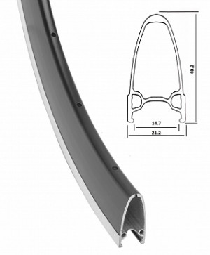 Обод Stels 28&quot; (700C) XD-40 700&quot;x622x24 спицы, алюминиевый, фрезерованные боковины (для велосипедов XT280) 