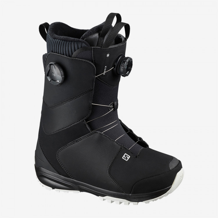 Ботинки для сноуборда Salomon Kiana Dual BOA black/black/white (2021)купить со скидкой в интернет-магазине HC5