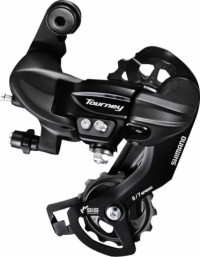 Переключатель задний Shimano Tourney RD-TY300-D 6/7ск., крепление на петух (болт), в упаковке